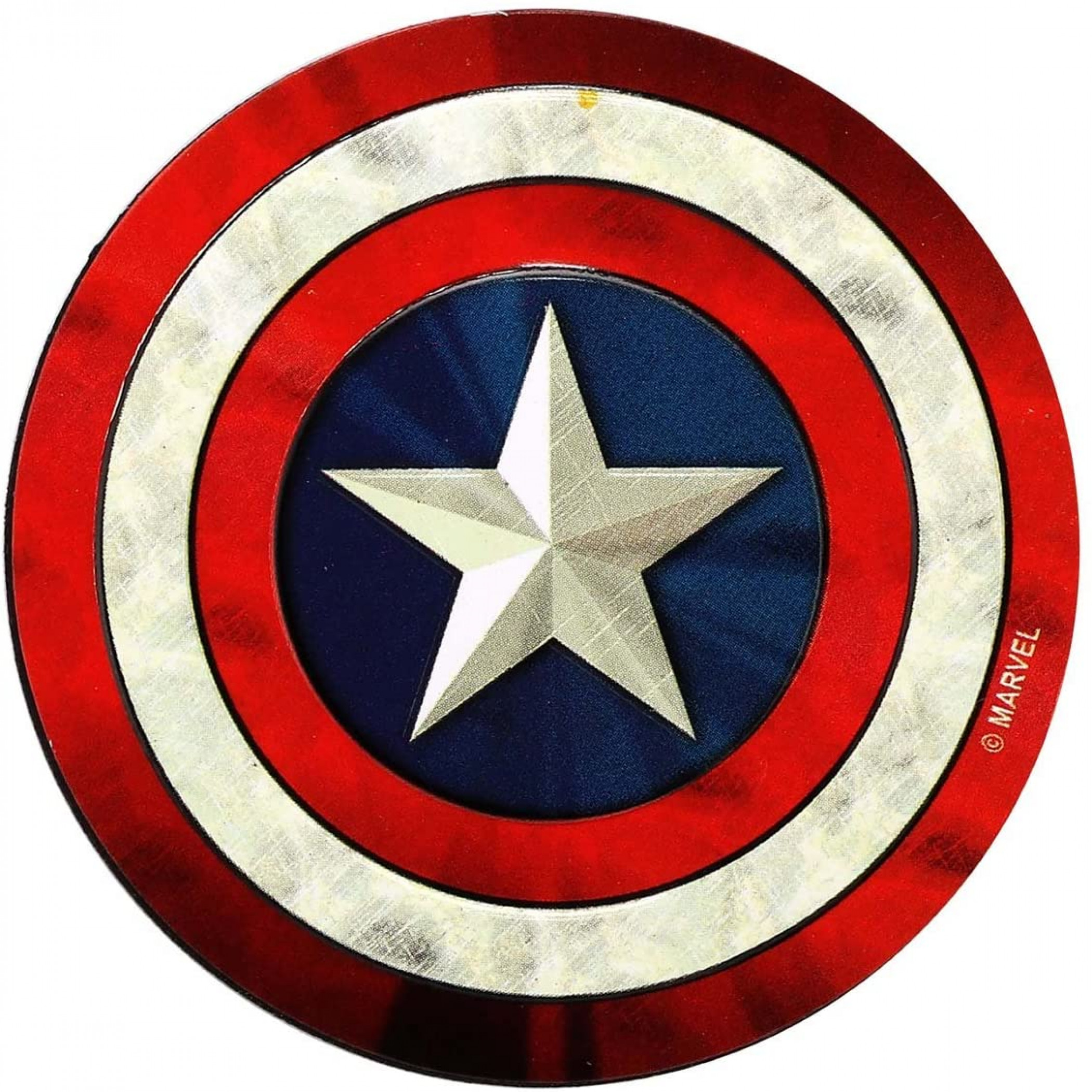 Marvel Comics Captain America Shield Embossed Tin Magnet